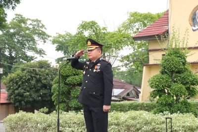 Polres Rohil Gelar Upacara Peringatan Hari Lahir Pancasila Juni