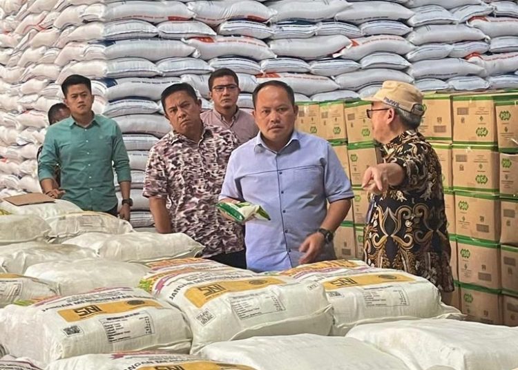 Tim Satgas Pangan Polda Riau saat melakukan pemantauan terhadap harga dan ketersediaan pangan