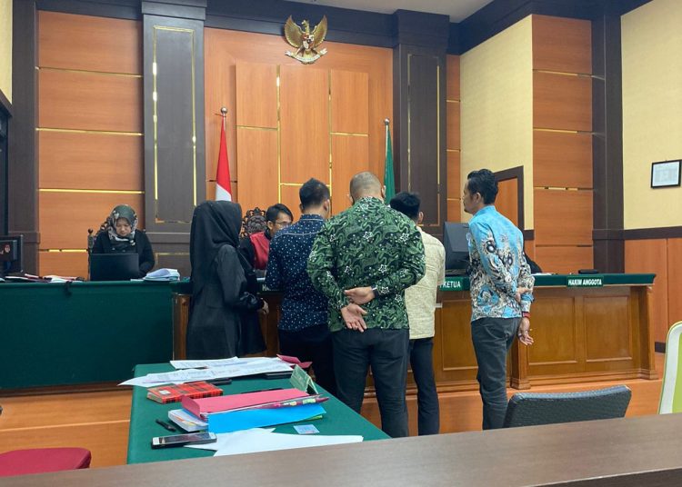 Susasana Sidang Kasus Perdata No ; 122 di Pengadilan Negeri Bangkinang